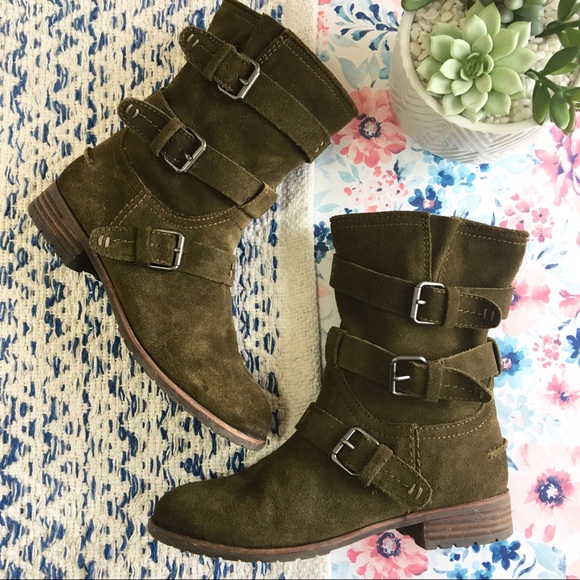 Dolce Vita Shoes - Dolce Vita FERIN Buckle Boot Suede Leather 7M